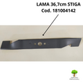 LAMA 36,7cm 181004142/0 RICAMBIO TOSAERBA ORIGINALE STIGA ALPINA CASTELGARDEN0