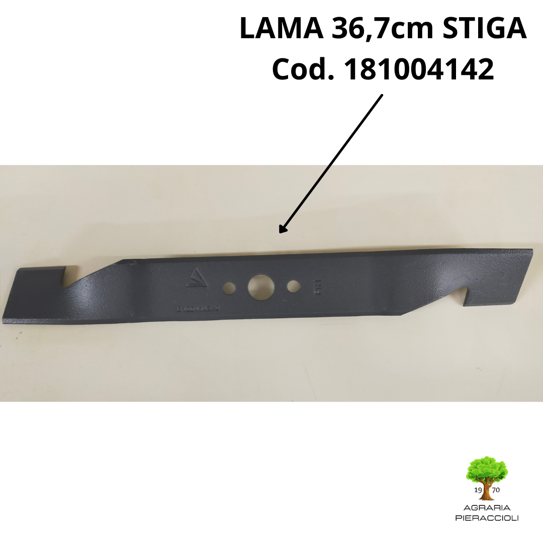 LAMA 36,7cm 181004142/0 RICAMBIO TOSAERBA ORIGINALE STIGA ALPINA CASTELGARDEN0
