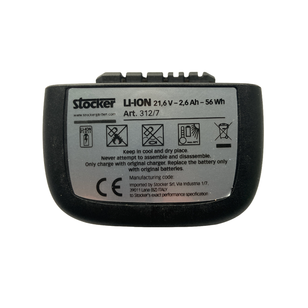 STOCKER BATTERIA ORIGINALE MAGMA SYSTEM 21V 2,6Ah FORBICE MOTOSEGA GEYSER 25L4