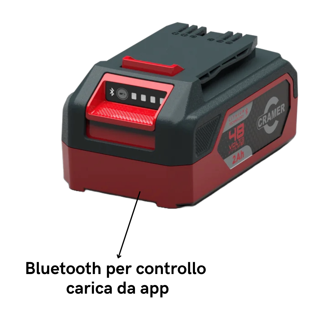 CRAMER 48V STARTER KIT BATTERIA 2Ah + CARICATORE 48SK96 COMPATIBILE LINEA 48V1