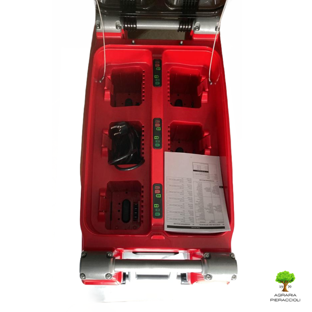 STAZIONE RICARICA RAPIDA CARICABATTERIA 82V CRAMER 82C6 A 6 SLOT PROFESSIONALE4