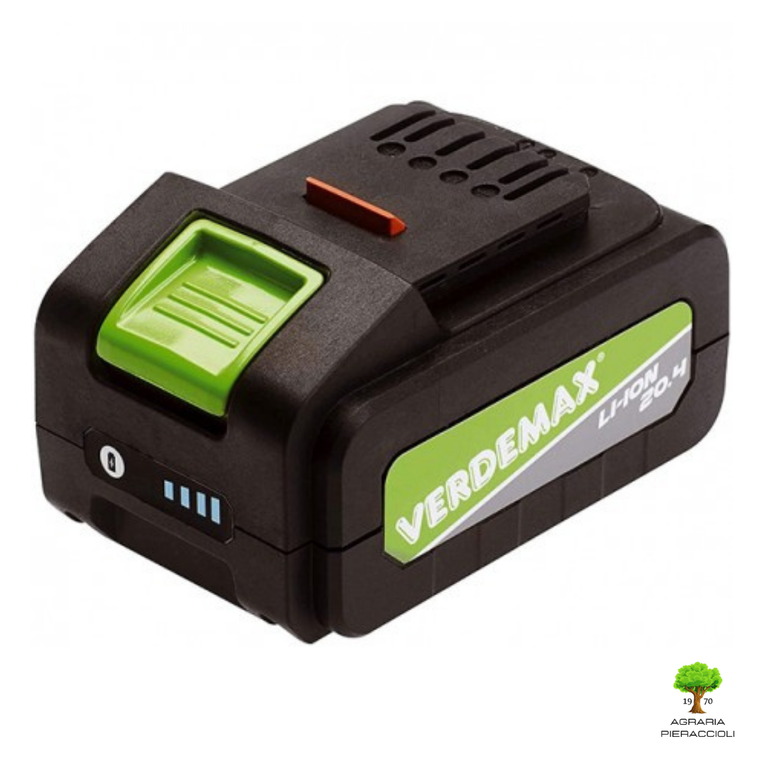 BATTERIA VERDEMAX 20V 4Ah RICAMBIO ORIGINALE COMPATIBILE CON TT20 PT20 TR20 TS201
