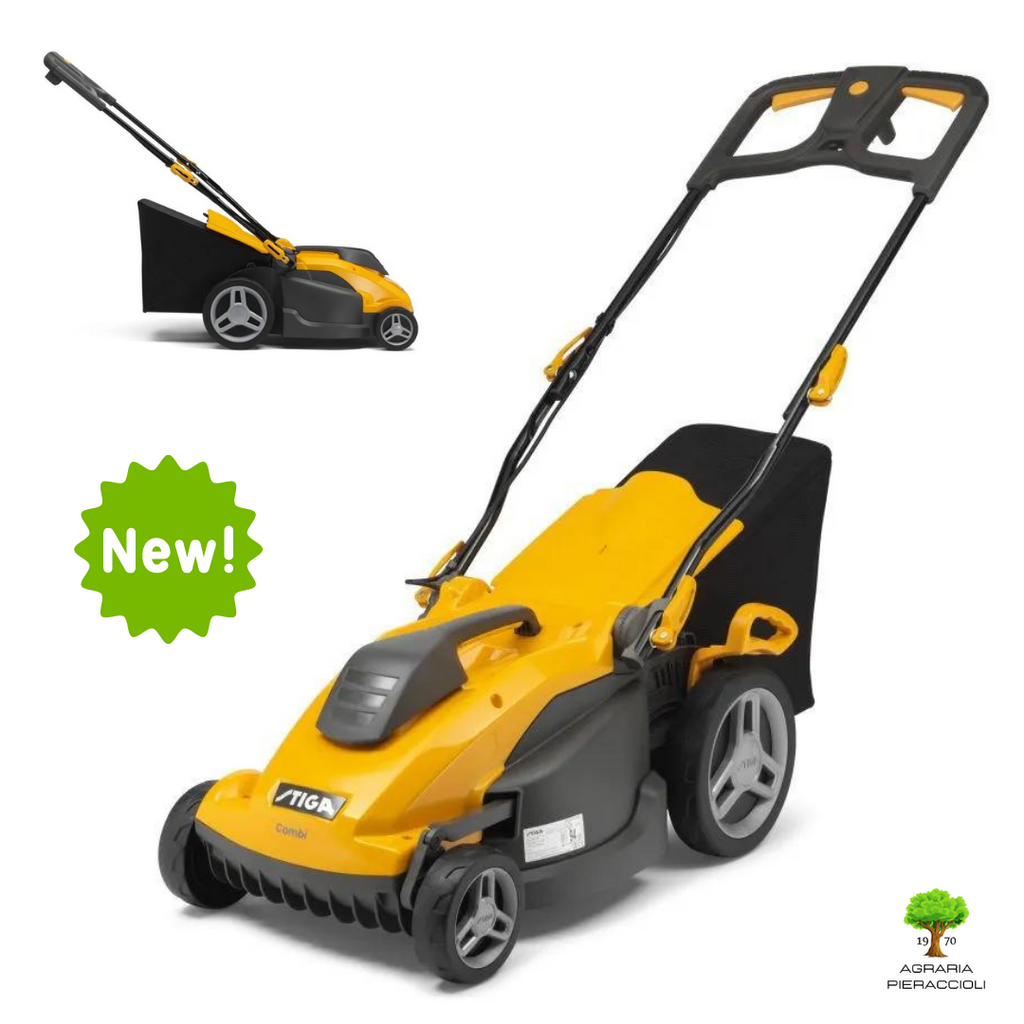 TOSAERBA ELETTRICO STIGA COMBI 340 C 1600W TAGLIO 38cm + KIT MULCHING0
