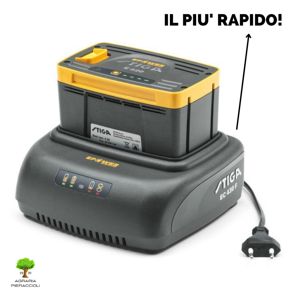 CARICABATTERIE RAPIDO STIGA EC 430 F 3Ah ePower PER BATTERIE 48V E420 E440 E4500
