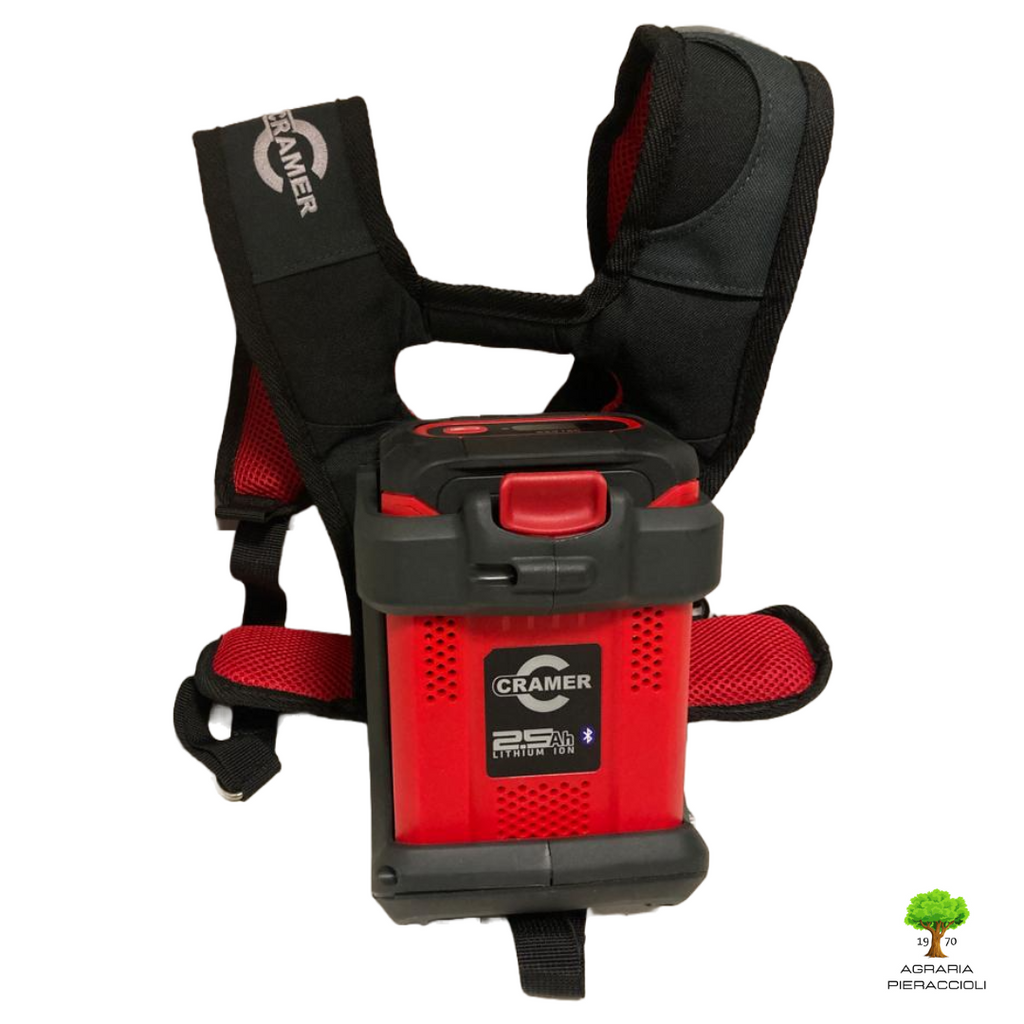 MOTOSEGA PROFESSIONALE 82V CRAMER 82TCS15 CON ZAINO E KIT BATTERIA 2,5Ah4
