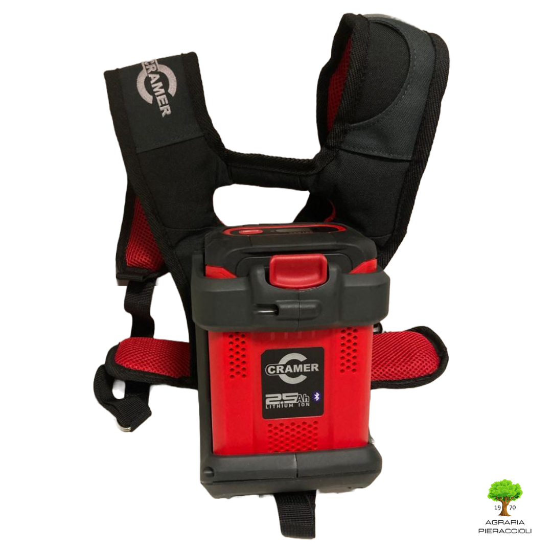 MOTOSEGA PROFESSIONALE 82V CRAMER 82TCS15 CON ZAINO E KIT BATTERIA 2,5Ah4
