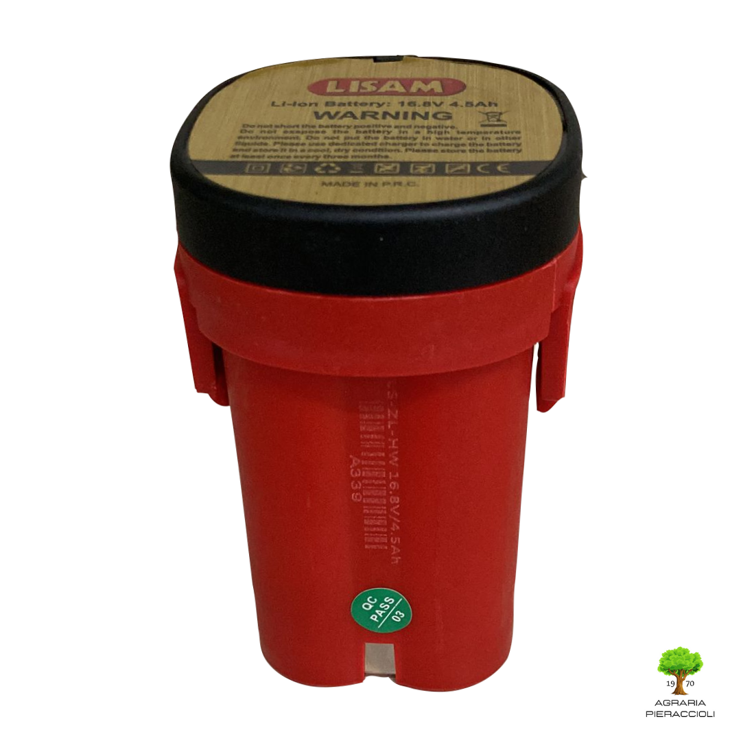 BATTERIA LISAM 16.8V 4.5Ah RICAMBIO ORIGINALE PER FORBICE ELETTRICA LISAM TL37 2