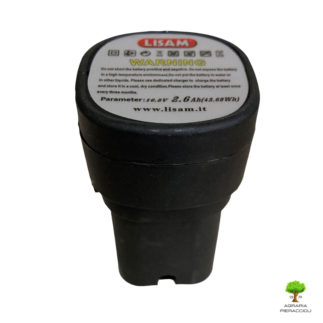 BATTERIA LISAM 16.8V 2.6Ah PER FORBICI TL25 TL26 TL32 LEGATRICE LG25 COD. A19201
