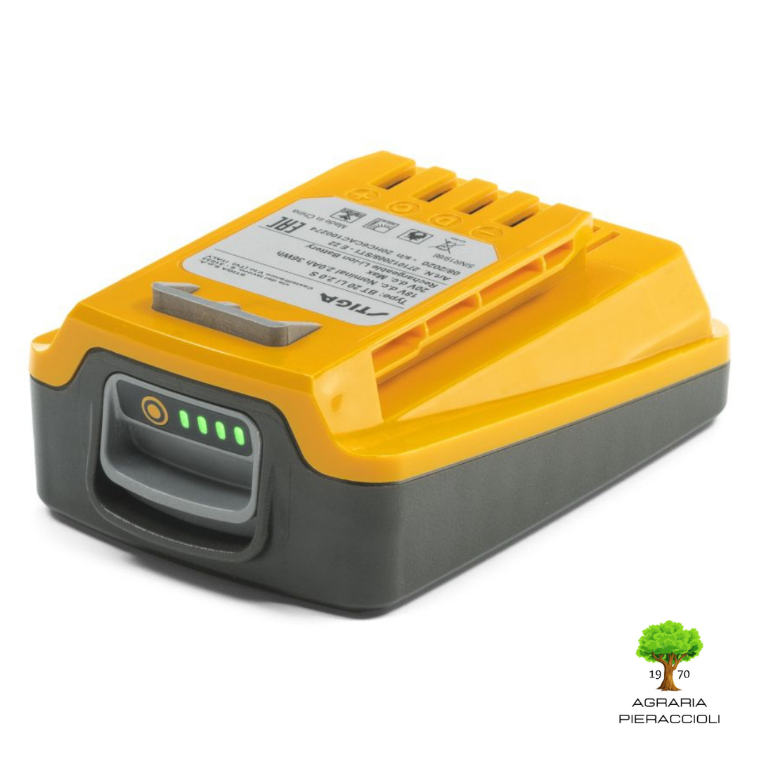 BATTERIA 20V 2Ah STIGA E22 COMPATIBILE SGT SAB SMT SHT 100 COLLECTOR 132 136 1401