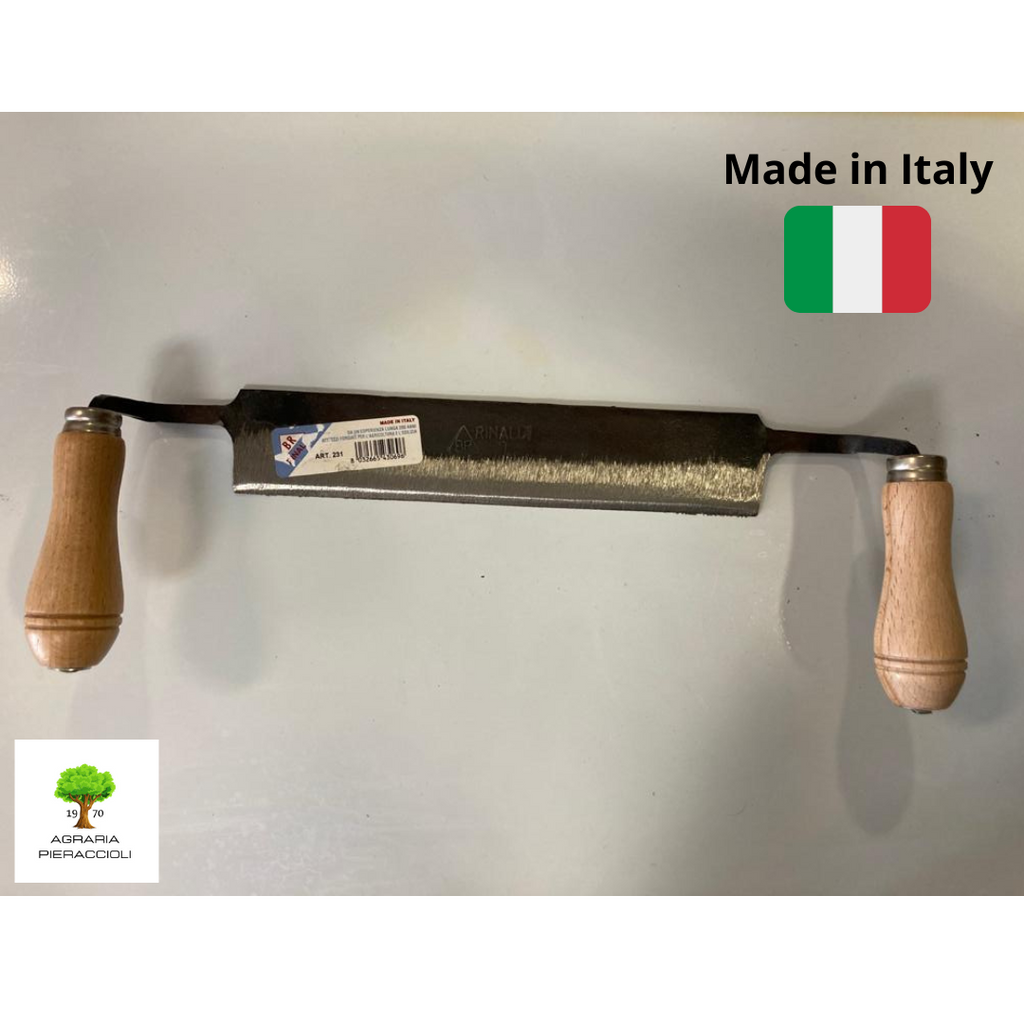 COLTELLO DUE MANICI  RINALDI ART. 231 LAMA in ACCIAIO da 24cm MADE IN ITALY6