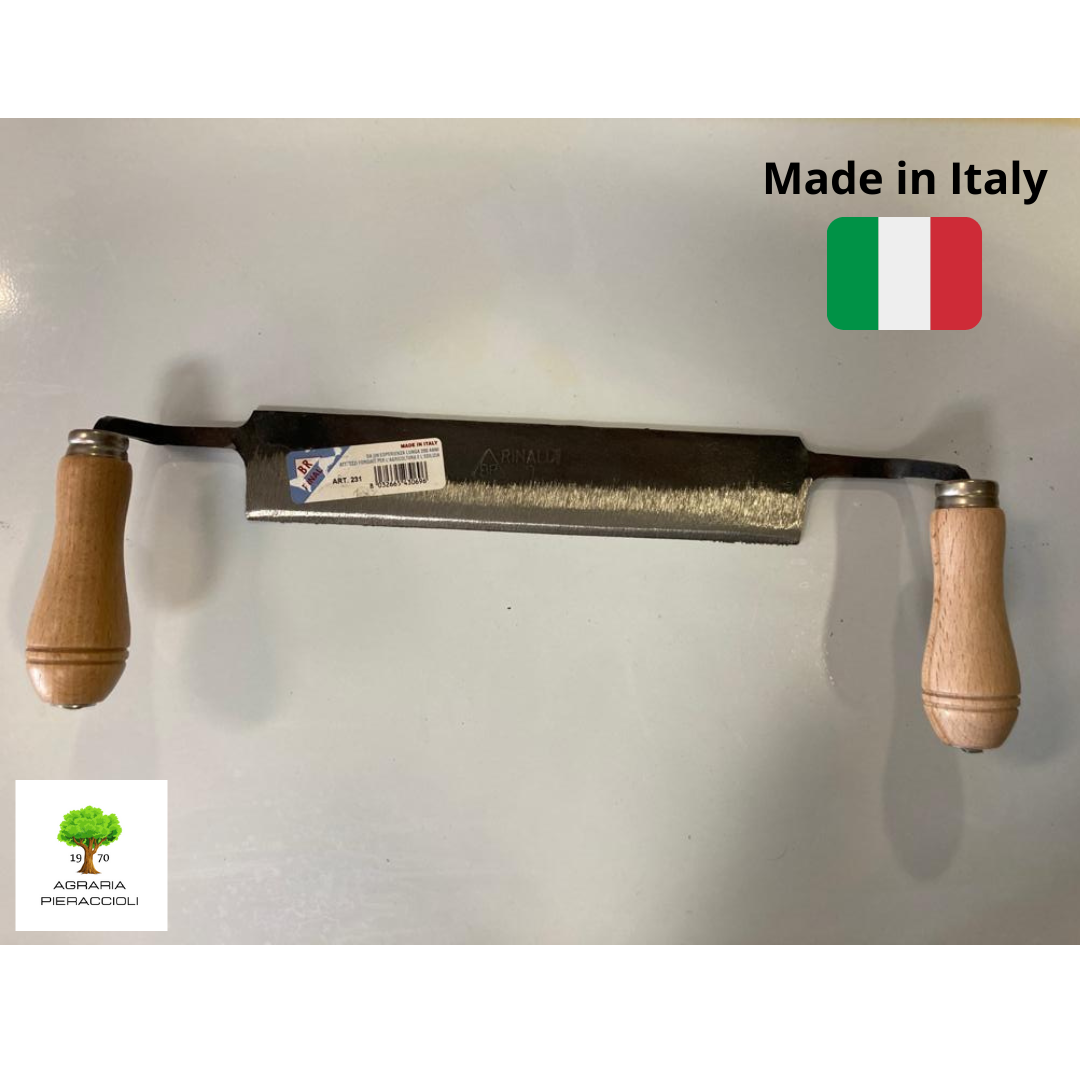 COLTELLO DUE MANICI  RINALDI ART. 231 LAMA in ACCIAIO da 24cm MADE IN ITALY6