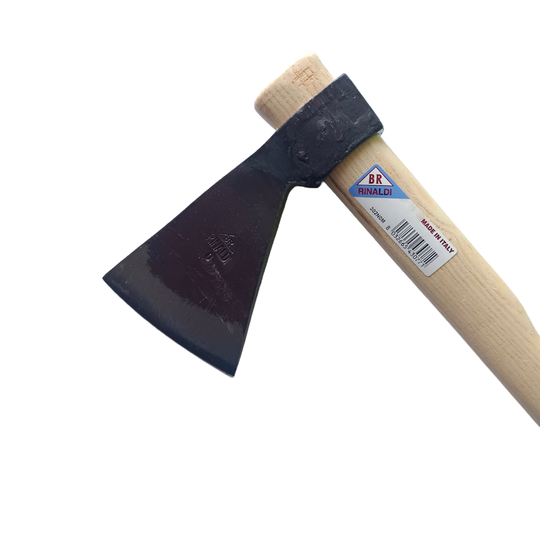 SCURE RINALDI TIPO AMERICA ART.302 N.0 LAMA ACCIAIO MANICO 45cm MADE IN ITALY3