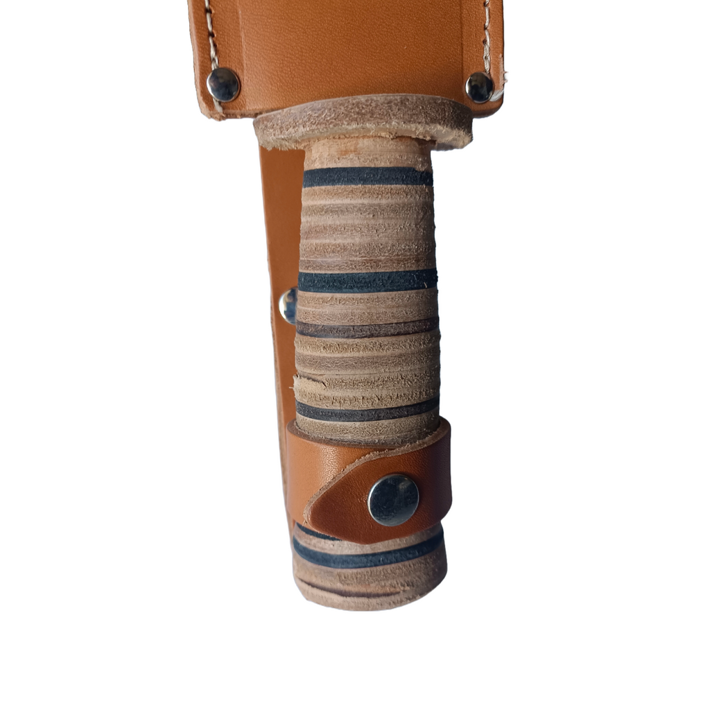 COLTELLO DA CACCIATORE RINALDI 240 IN ACCIAIO FORGIATO CON FODERO IN CUOIO5