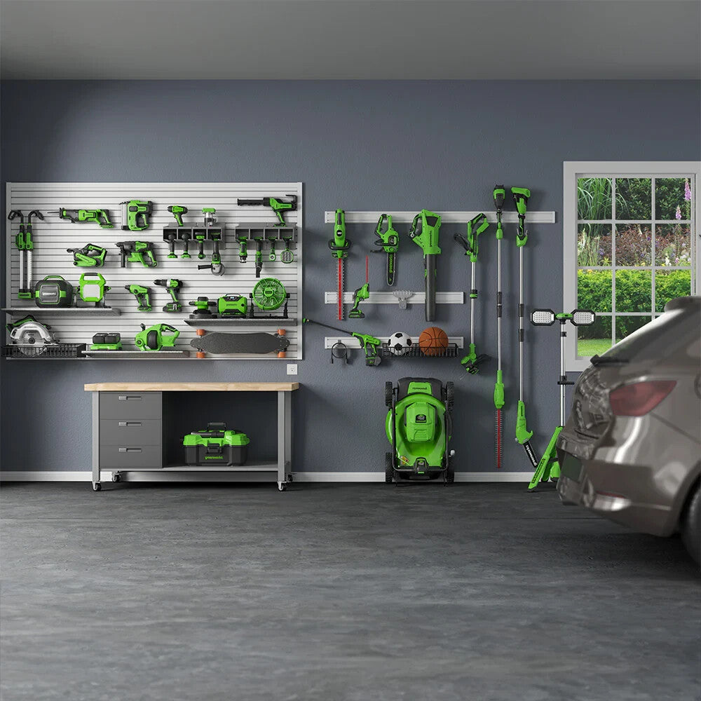 GREENWORKS SCOPA ASPIRAPOLVERE A BATTERIA 24V SENZA FILI + PIANTANA +6 ACCESSORI9