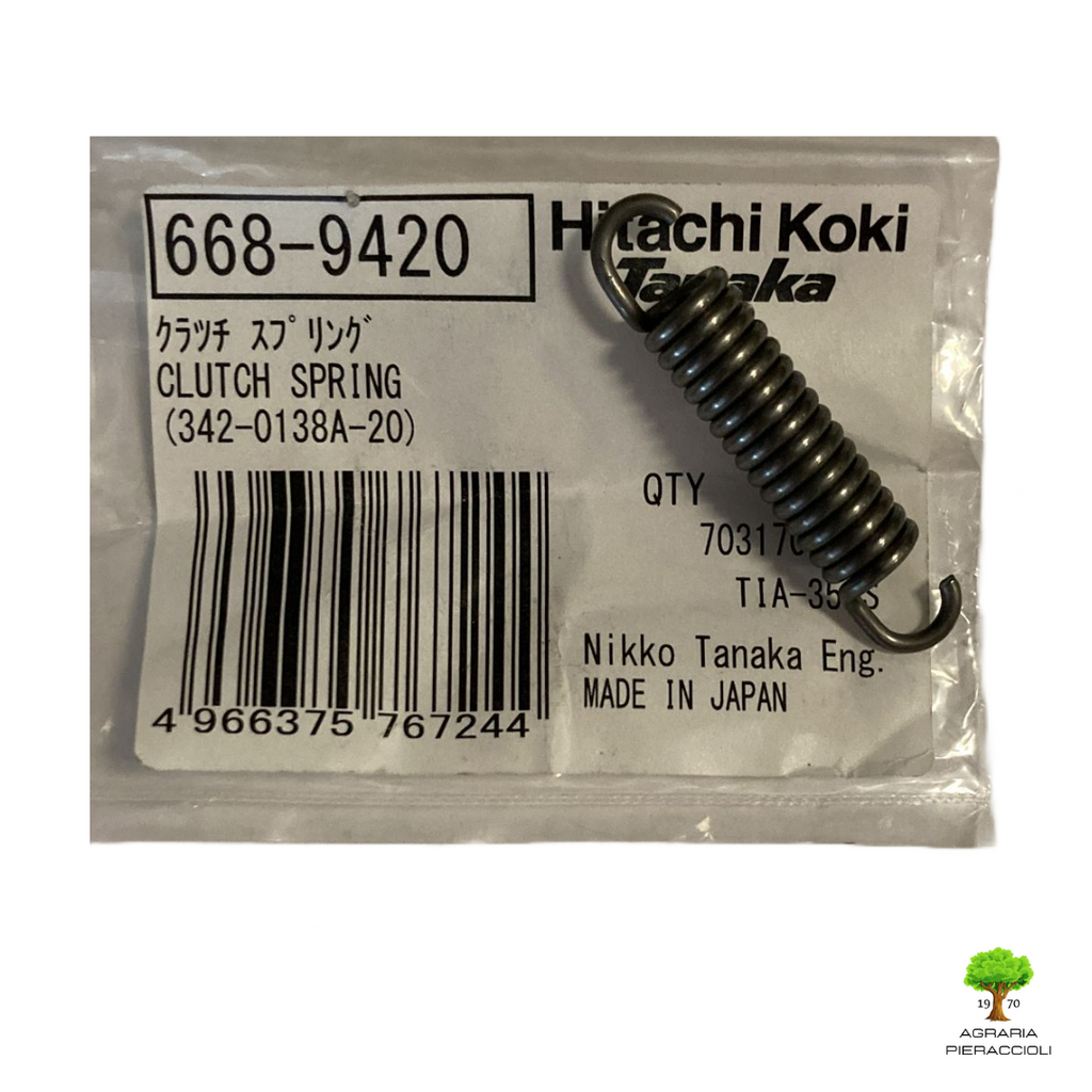 MOLLA FRIZIONE PER HITACHI CG33EJ DA200E TANAKA TIA340-350 SUM400 TBC301-340-3550
