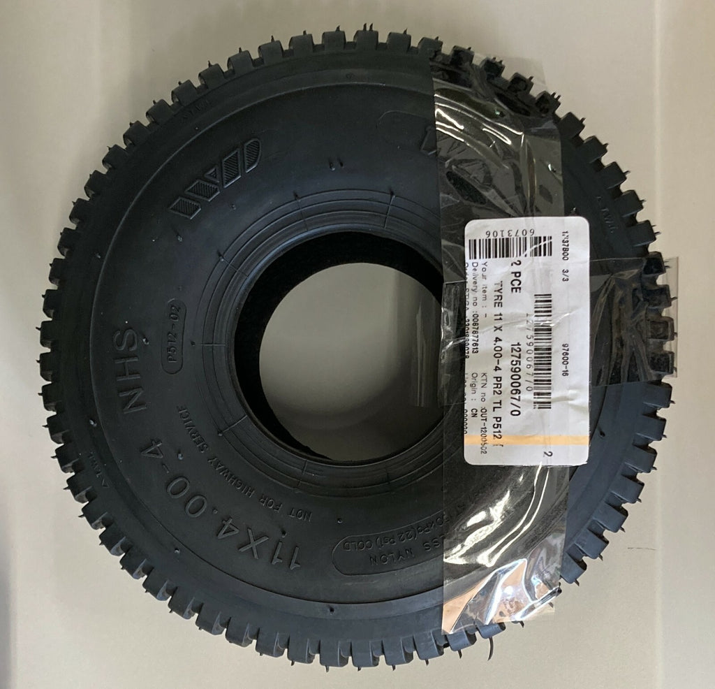 PNEUMATICO STIGA 127590067/0 RICAMBIO ORIGINALE 11x4.00-4 TRATTORINI 72CM WANDA 1