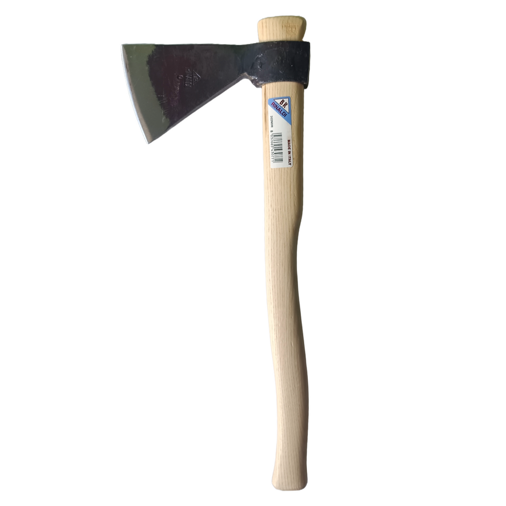 SCURE RINALDI TIPO AMERICA ART.302 N.0 LAMA ACCIAIO MANICO 45cm MADE IN ITALY1