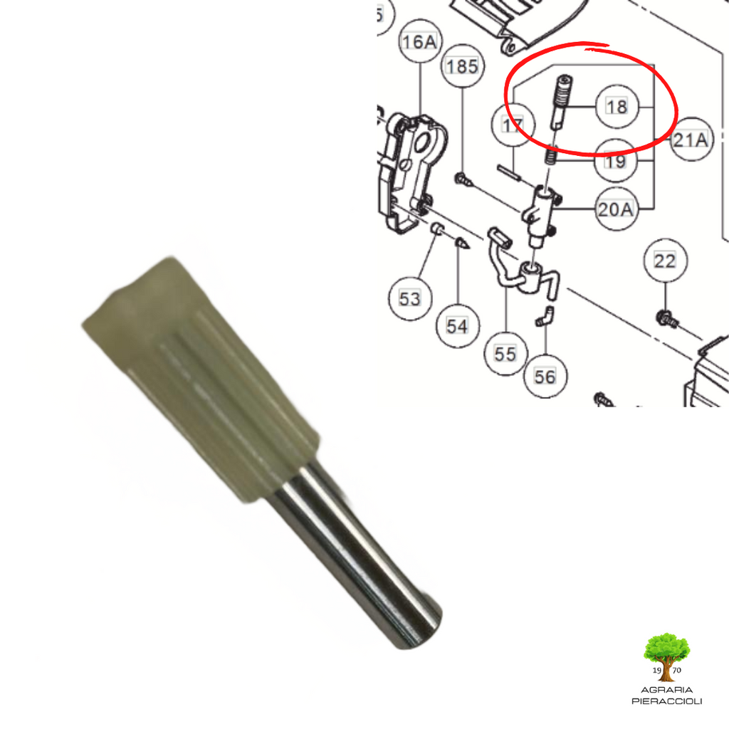 HITACHI GIRANTE ALBERINO POMPA OLIO OR MOTOSEGA CS33EB CS33EDT CS33EDTP  66853540