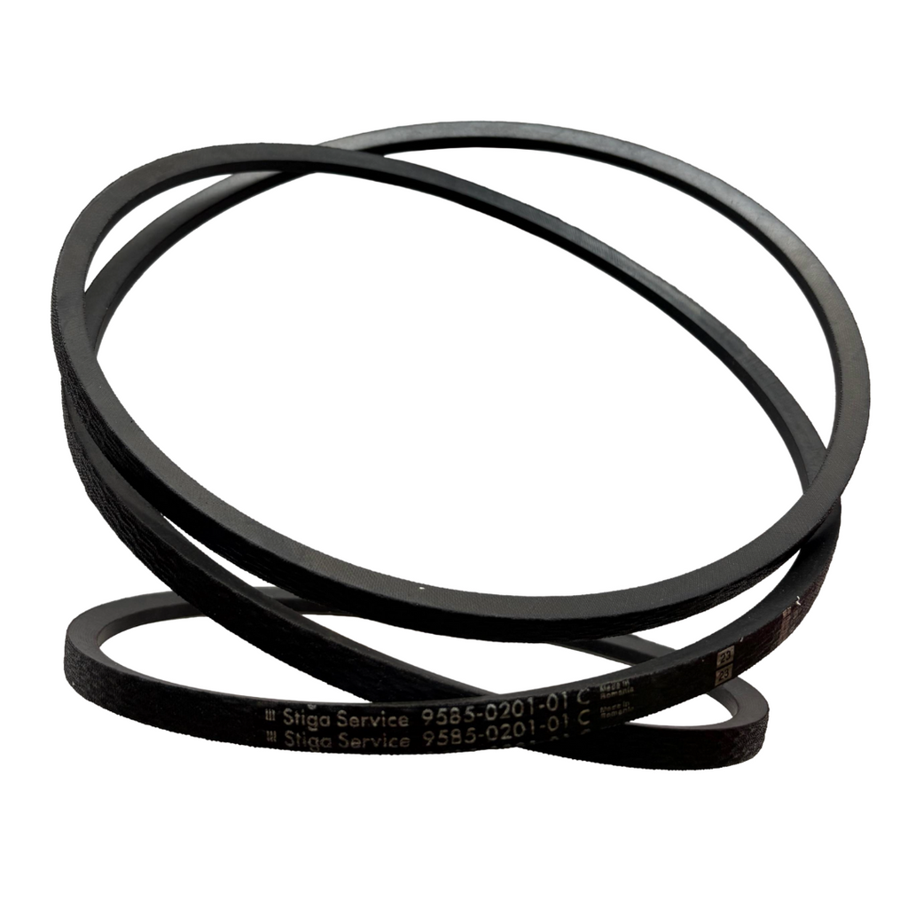 STIGA CINGHIA ORIGINALE TRASMISSIONE 9585020101  PER TRATTORINI PIATTO FRONTALE1