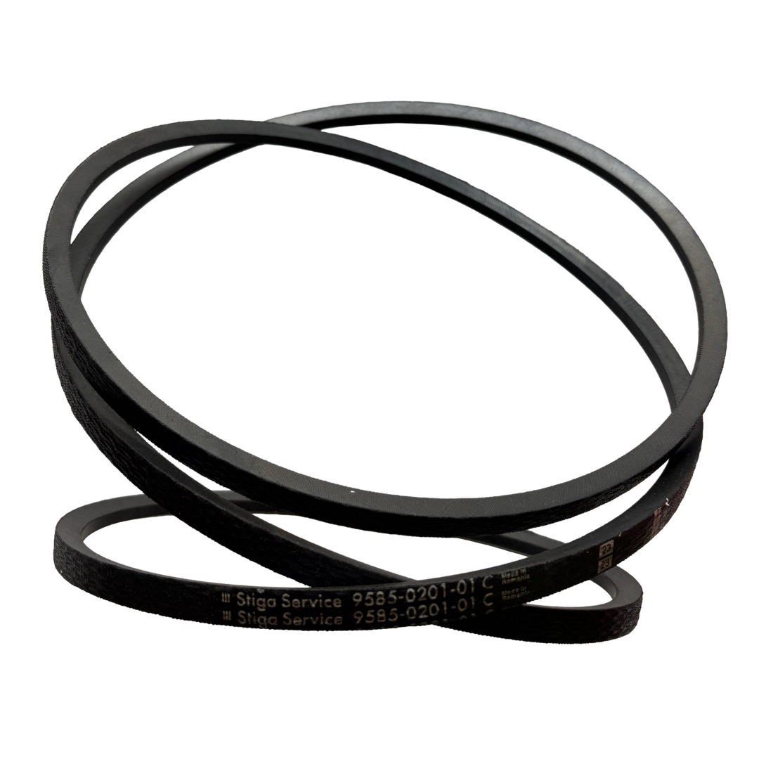 STIGA CINGHIA ORIGINALE TRASMISSIONE 9585020101  PER TRATTORINI PIATTO FRONTALE1