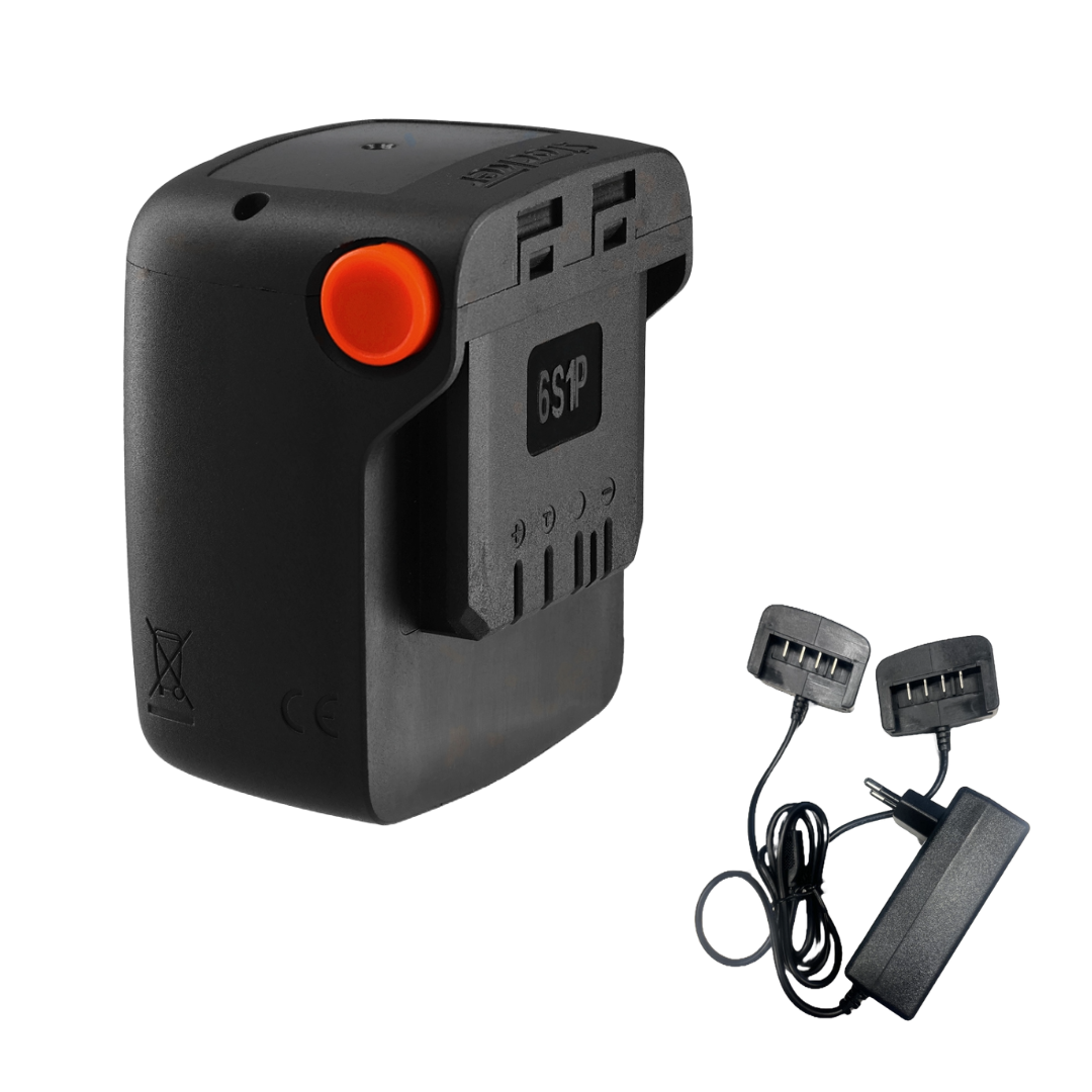 STOCKER MAGMA E-150 LM MOTOSEGA ELETTROSEGA POTATORE 15cm + KIT BATTERIA 2,6Ah2