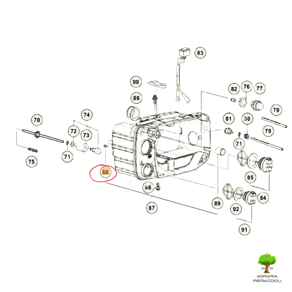 VALVOLA SFIATO ORIGINAL 6685173 MOTOSEGA HITACHI CS25EC S/SC TANAKA TCS2801 S/SC2