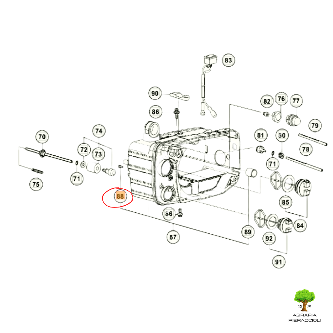 VALVOLA SFIATO ORIGINAL 6685173 MOTOSEGA HITACHI CS25EC S/SC TANAKA TCS2801 S/SC2