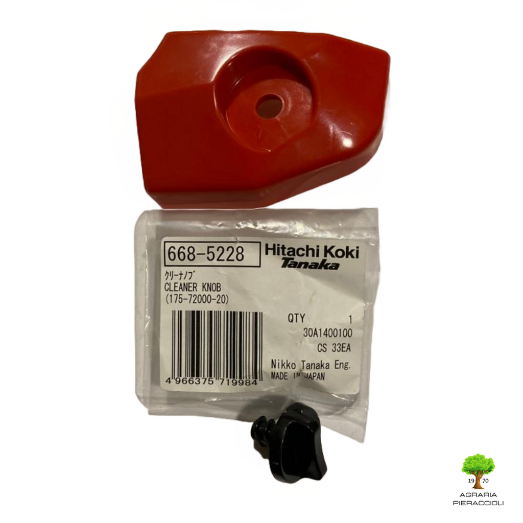 HITACHI TANAKA COPERCHIO FILTRO ARIA + POMELLO ORIGINALE  MOTOSEGA CS25 TCS28011