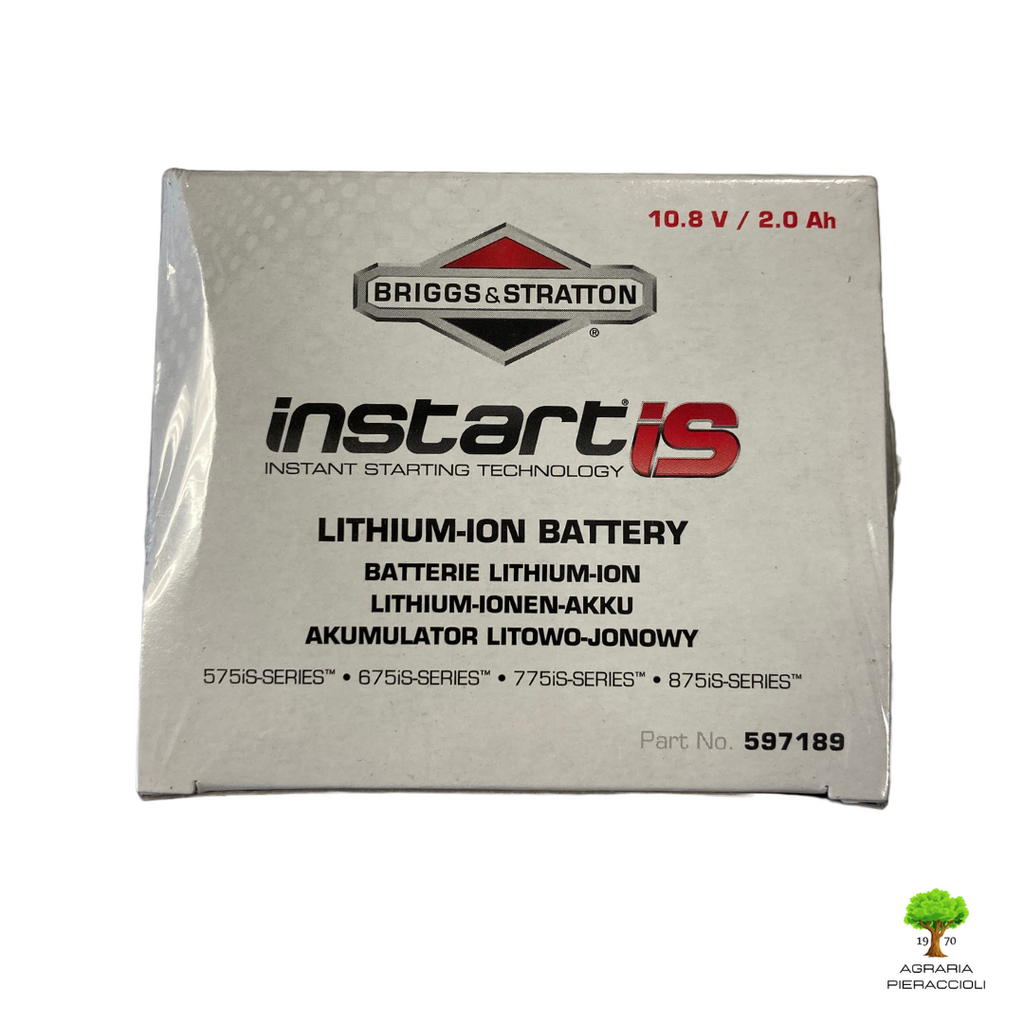 BRIGGS&STRATTON BATTERIA ORIGINALE 597189 INSTART 10.8V 2Ah 575-675-775-875is3