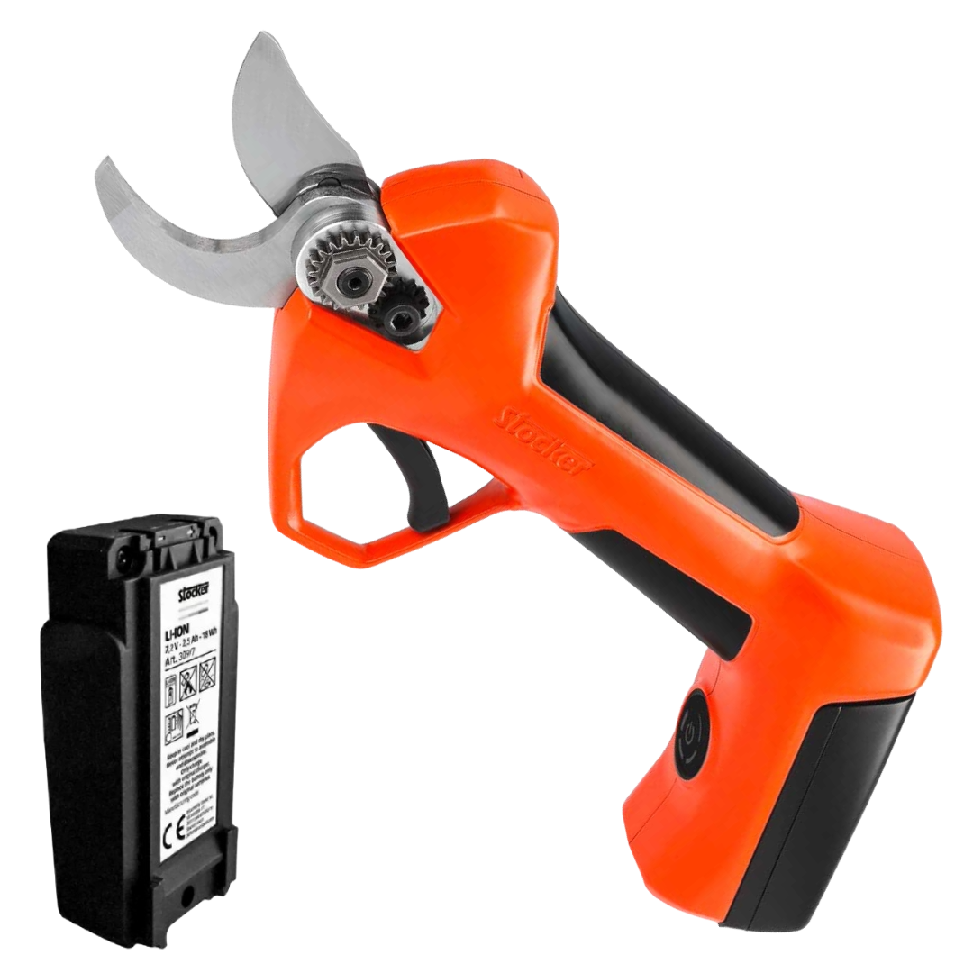 STOCKER KANTIA E-22 TR FORBICE POTATURA A BATTERIA COMPLETA DI BATTERIA 2,5Ah0