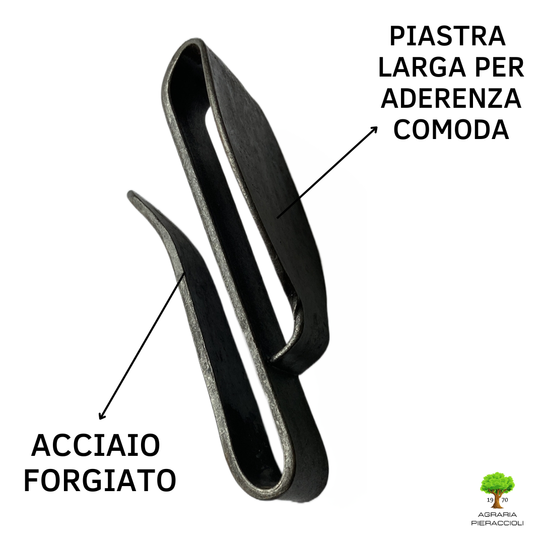 PORTARONCOLA RINALDI 149 IN ACCIAIO FORGIATO MODELLO SUPERIORE CON PIASTRA LARGA0