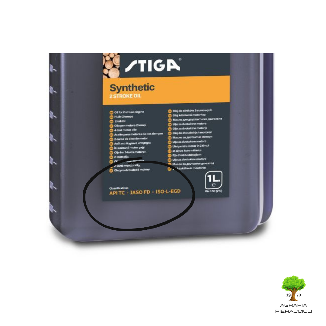 STIGA OLIO MIX SINTETICO PER MOTORI 2 TEMPI 1Lt QUALITA' SUPERIORE +DOSATORE2