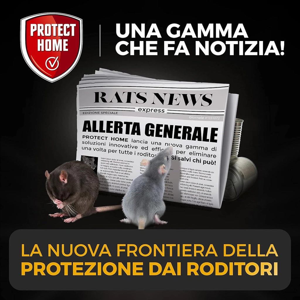 PROTECT HOME RODICUM CT PASTA 720g VELENO PER RATTI TOPI E ARVICOLE 72 ESCHE SBM4