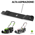 LAMA 46cm ALTA ASPIRAZIONE GREENWORKS TOSAERBA GD40LM46SP e CRAMER 82LM46 S0