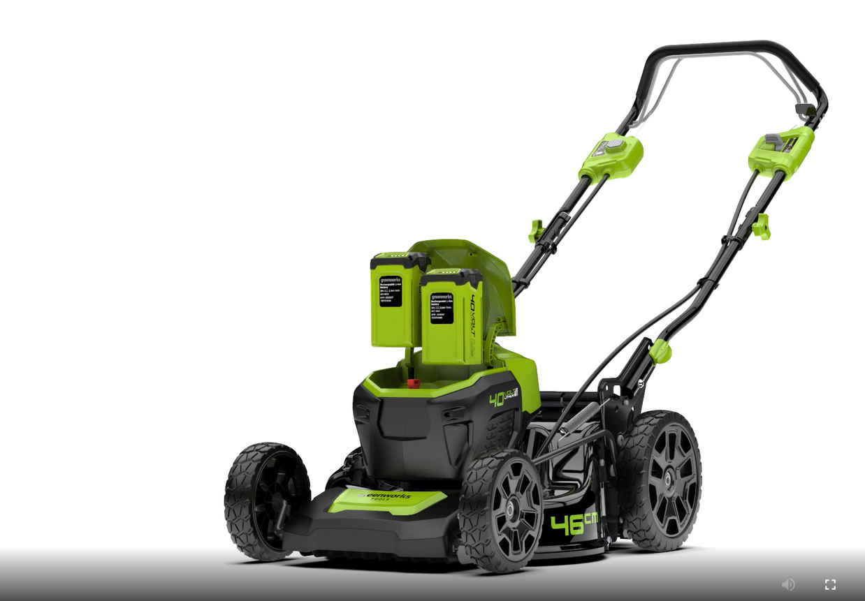TOSAERBA RASAERBA GREENWORKS GD40LM46SP SEMOVENTE 40V CON KIT BATTERIA 4Ah8