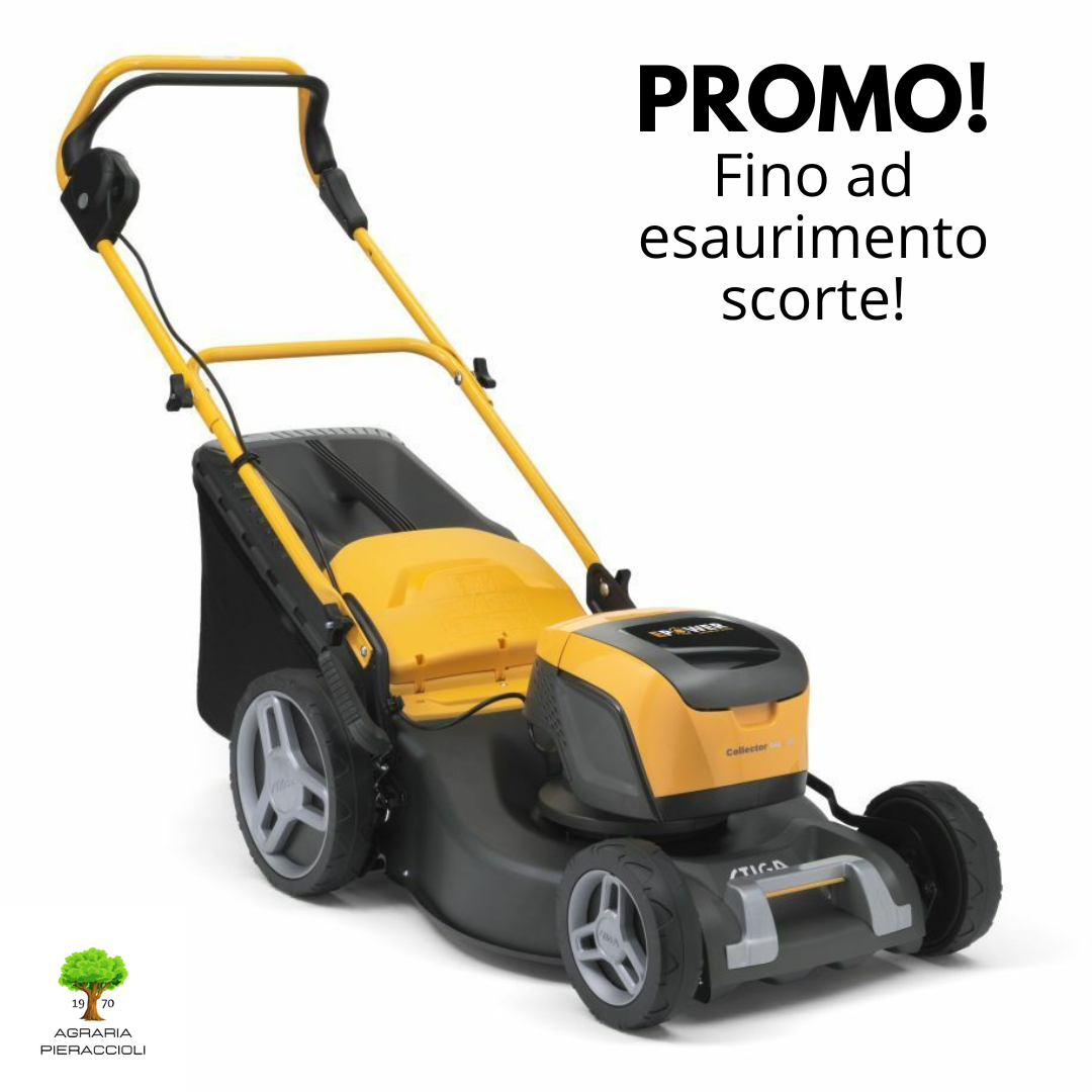 TOSAERBA RASAERBA A BATTERIA STIGA COLLECTOR 548 AE 46cm 1.3kW KIT BATTERIA 4Ah2