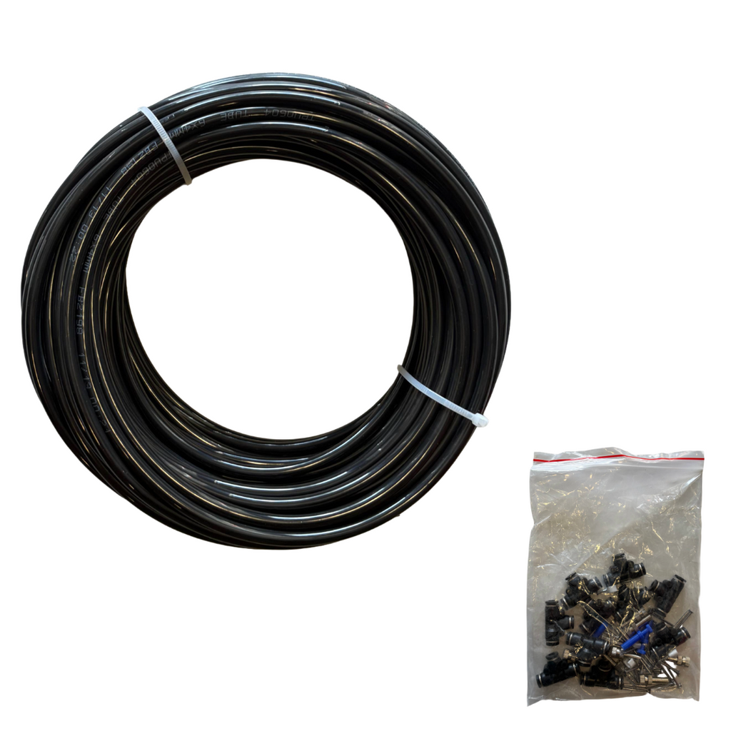 STOCKER KIT TUBO PRO GEYSER ANTI ZANZARE 25m ø6mm PER NEBULIZZATORE + ACCESSORI2
