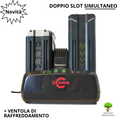 NEW CARICABATTERIA 82V CRAMER/GREENWORKS 82C2 2 SLOT + VENTOLA DI RAFFREDDAMENTO0