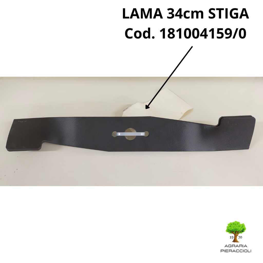 LAMA ALETTATA 34cm 181004159 STIGA ORIGINALE TOSAERBA A BATTERIA 48V COMBI 36 AE1