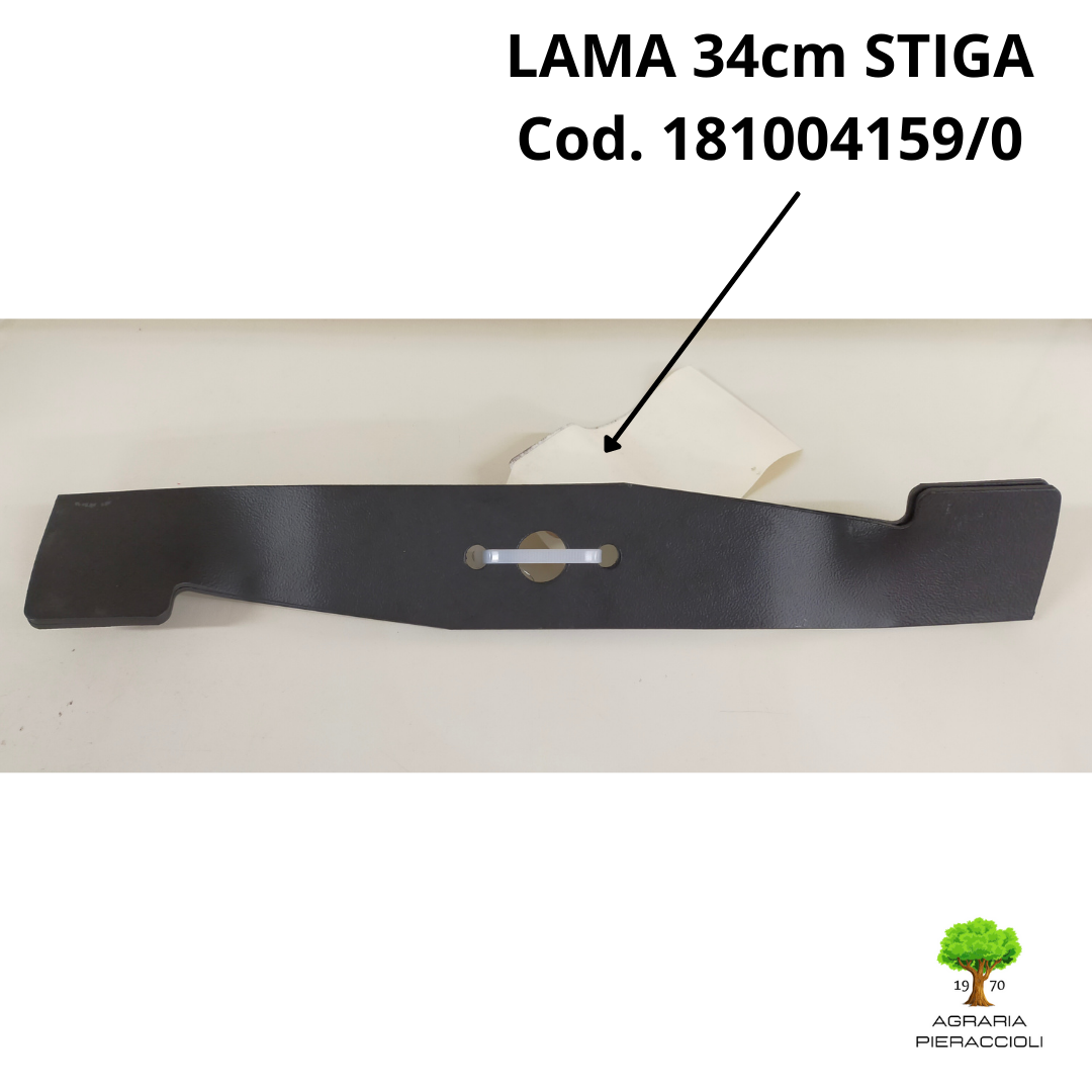 LAMA ALETTATA 34cm 181004159 STIGA ORIGINALE TOSAERBA A BATTERIA 48V COMBI 36 AE1