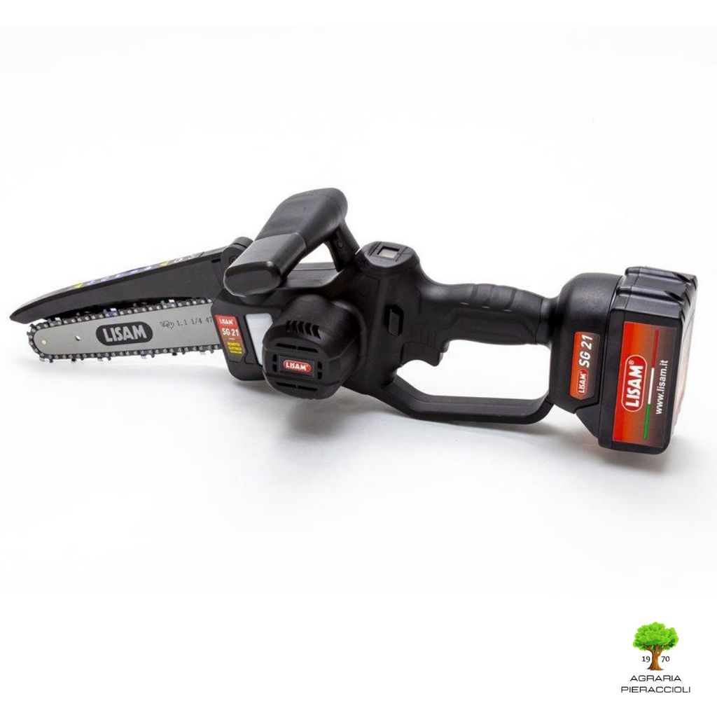 LISAM SG21  MOTOSEGA POTATORE SEGHETTO POTATURA  600W COMPLETA DI 2 BATTERIE 4Ah6