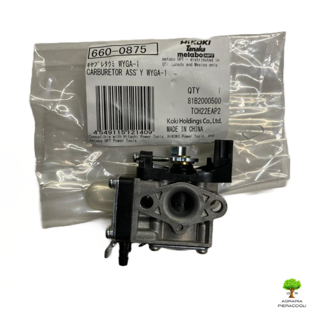 CARBURATORE  ORIGINALE NEW TIPO HITACHI 6600875 PER TOSASIEPI CH22EBP2 CH22ECP20