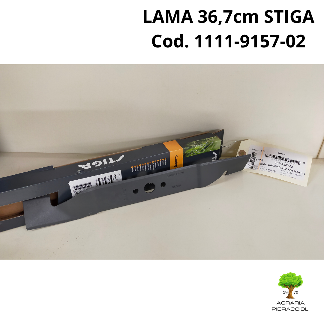 LAMA ALETTATTA 36,7cm 1111-9157-02 RICAMBIO ORIGINAL STIGA TOSAERBA COLLECTOR 391
