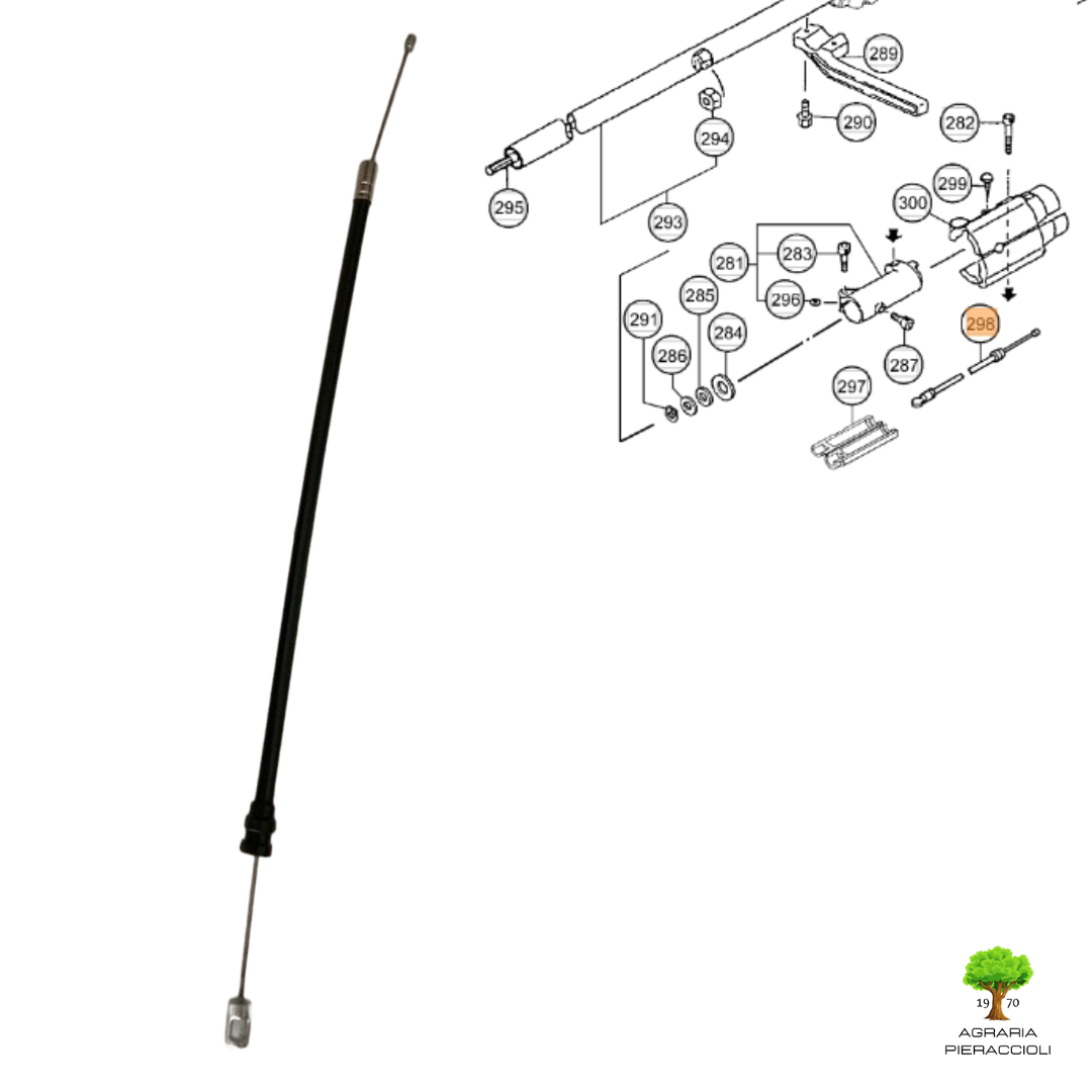 CAVO ACCELERATORE CORTO DECESPUGLIATORE HITACHI ZAINO CG47EF (L) 66938850