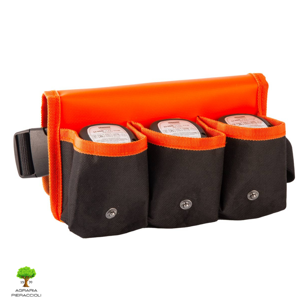 STOCKER TITANIA E-40 TP FORBICE A BATTERIA TAGLIO 40mm 2 BATTERIE + 2 FODERI6