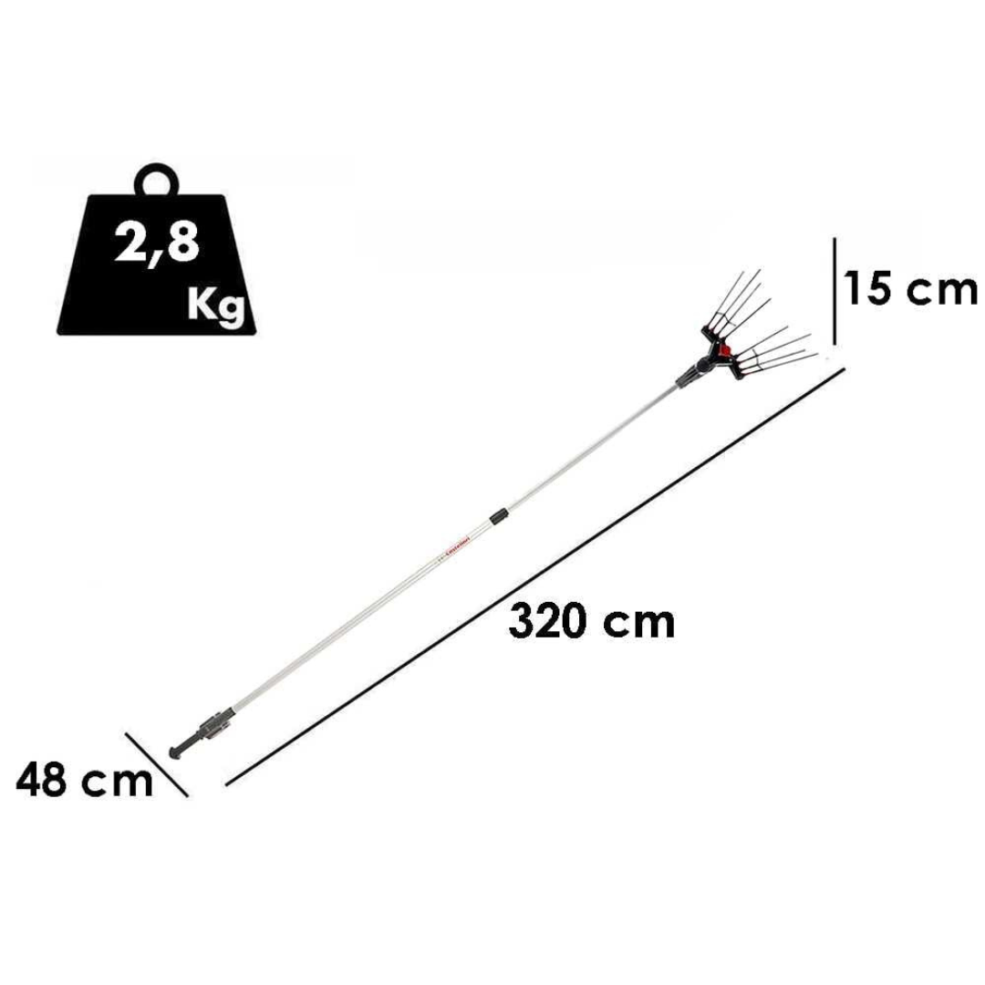 CASTELLARI VERTIGO L 18V ABBACCHIATORE SBATTITORE 240-320cm + KIT BATTERIA 5.2h3