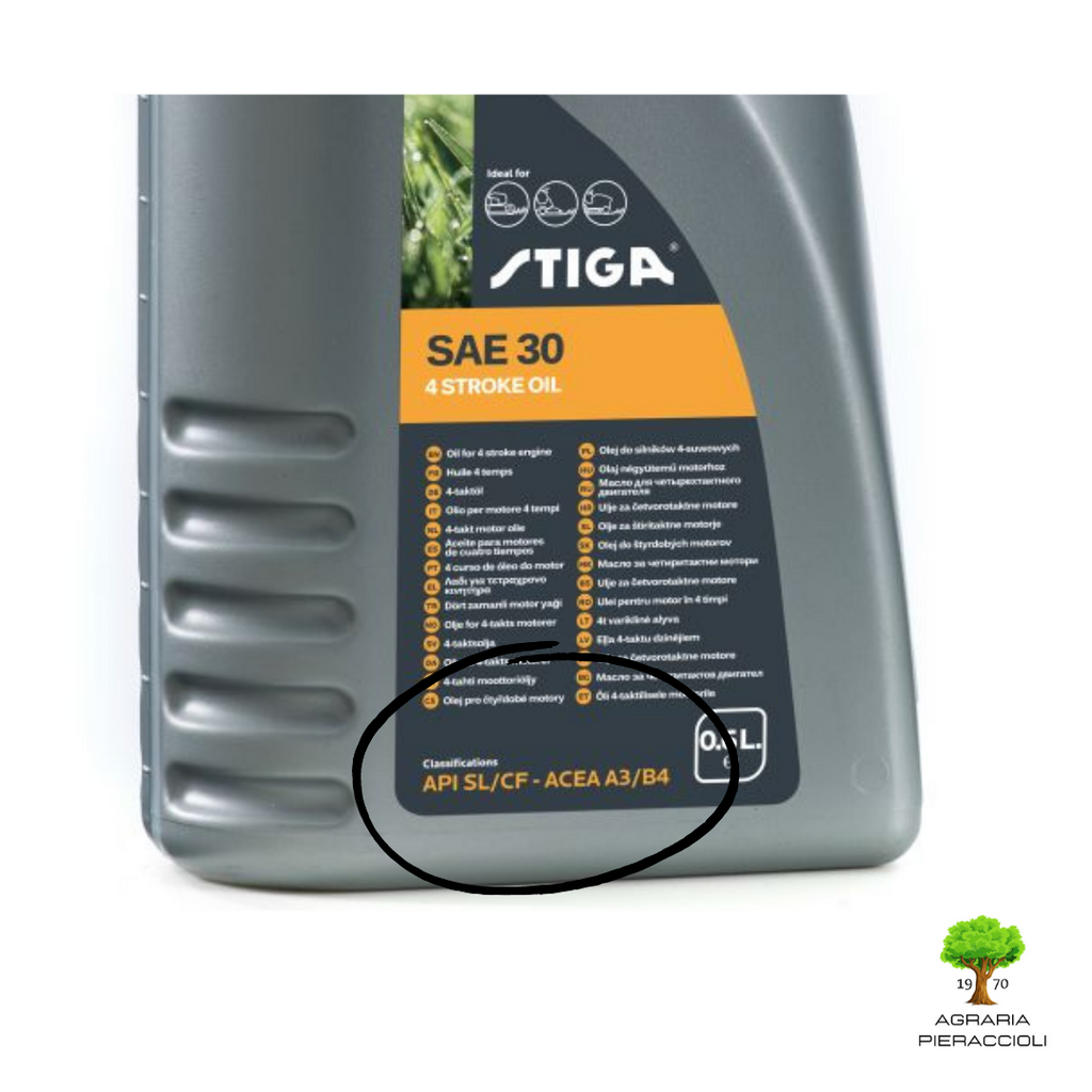 OLIO MOTORI 4 TEMPI STIGA 0,6Lt SAE 30 PER RASAERBA E TRATTORINI BENZINA/DIESEL1