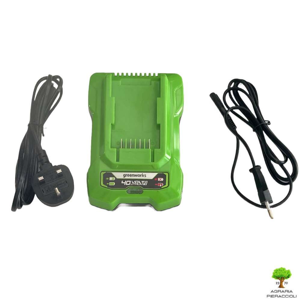 CARICABATTERIE CARICATORE BATTERIA 40V ORIGINALE GREENWORKS G40C 2Ah CRAMER2