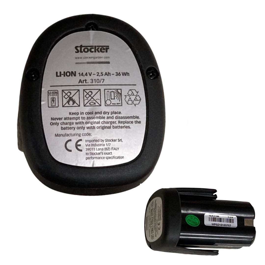 STOCKER BATTERIA 310 RICAMBIO ORIGINALE PER FORBICI A BATTERIA VULCANO E-25 E-300