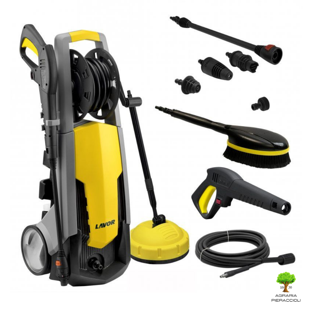 IDROPULITRICE LAVOR CROSS 145 LAVASUPERFICI 145bar + AVVOLGITUBO E ACCESSORI 0